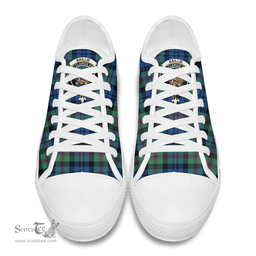 Scottish Baillie Ancient Clan Tartan Low Top Shoes - Crest Classic Scottish Plaid Tartan Plaid