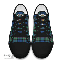Scottish Baillie Ancient Clan Tartan Low Top Shoes - Crest Classic Scottish Plaid Tartan Plaid