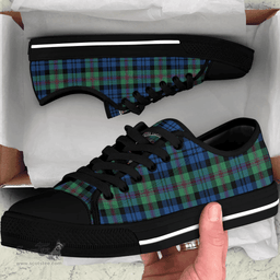 Scottish Baillie Ancient Clan Tartan Low Top Shoes - Crest Classic Scottish Plaid Tartan Plaid