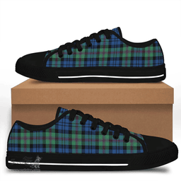 Scottish Baillie Ancient Clan Tartan Low Top Shoes - Crest Classic Scottish Plaid Tartan Plaid
