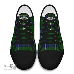 Scottish Henderson Modern Clan Tartan Low Top Shoes - Crest Classic Scottish Plaid Tartan Plaid