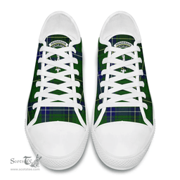 Scottish Henderson Modern Clan Tartan Low Top Shoes - Crest Classic Scottish Plaid Tartan Plaid