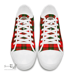Scottish Dunbar Modern Clan Tartan Low Top Shoes - Crest Classic Scottish Plaid Tartan Plaid