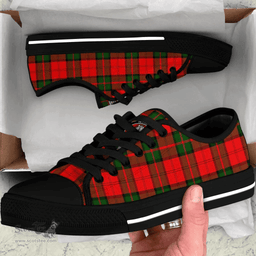 Scottish Dunbar Modern Clan Tartan Low Top Shoes - Crest Classic Scottish Plaid Tartan Plaid