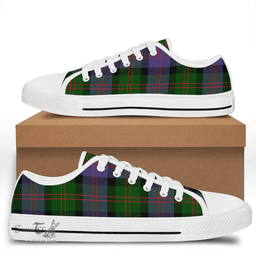 Scottish Blair Modern Clan Tartan Low Top Shoes - Crest Classic Scottish Plaid Tartan Plaid