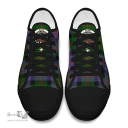 Scottish Blair Modern Clan Tartan Low Top Shoes - Crest Classic Scottish Plaid Tartan Plaid