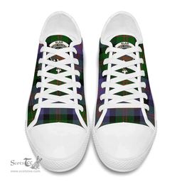 Scottish Blair Modern Clan Tartan Low Top Shoes - Crest Classic Scottish Plaid Tartan Plaid
