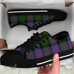 Scottish Blair Modern Clan Tartan Low Top Shoes - Crest Classic Scottish Plaid Tartan Plaid