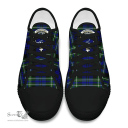 Scottish Arbuthnot Modern Clan Tartan Low Top Shoes - Crest Classic Scottish Plaid Tartan Plaid