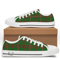 Scottish MacKinnon Hunting Modern Clan Tartan Low Top Shoes - Crest Classic Scottish Plaid Tartan Plaid