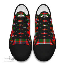 Scottish Spens Modern Clan Tartan Low Top Shoes - Crest Classic Scottish Plaid Tartan Plaid