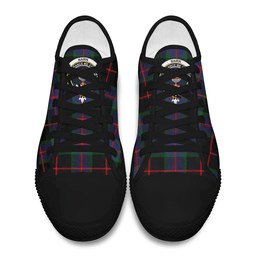 Scottish Nairn Clan Tartan Low Top Shoes - Crest Classic Scottish Plaid Tartan Plaid