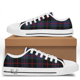 Scottish Nairn Clan Tartan Low Top Shoes - Crest Classic Scottish Plaid Tartan Plaid