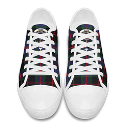 Scottish Nairn Clan Tartan Low Top Shoes - Crest Classic Scottish Plaid Tartan Plaid