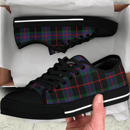 Scottish Nairn Clan Tartan Low Top Shoes - Crest Classic Scottish Plaid Tartan Plaid