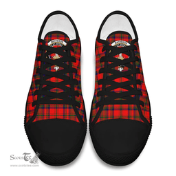 Scottish Matheson Modern Clan Tartan Low Top Shoes - Crest Classic Scottish Plaid Tartan Plaid