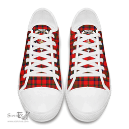 Scottish Matheson Modern Clan Tartan Low Top Shoes - Crest Classic Scottish Plaid Tartan Plaid