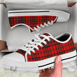 Scottish Matheson Modern Clan Tartan Low Top Shoes - Crest Classic Scottish Plaid Tartan Plaid