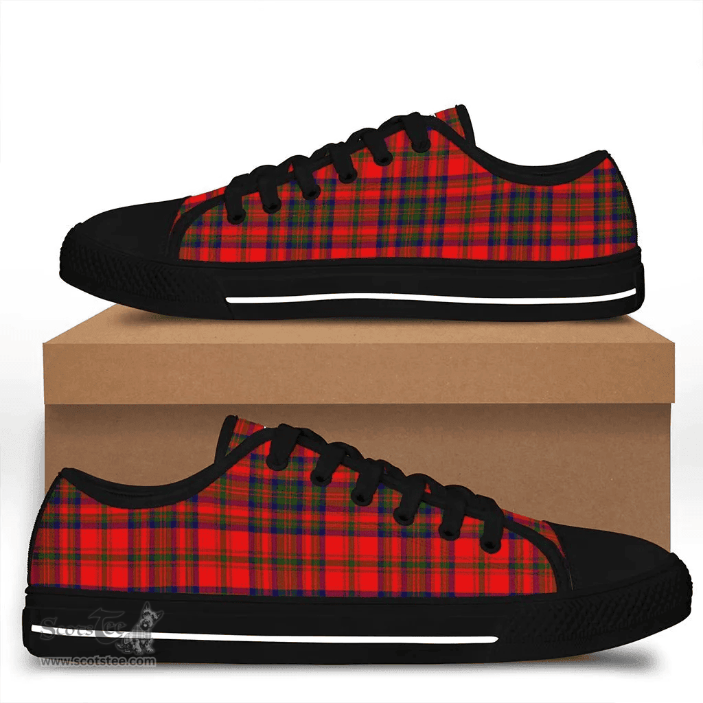 Scottish Matheson Modern Clan Tartan Low Top Shoes - Crest Classic Scottish Plaid Tartan Plaid