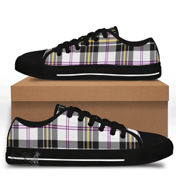 Scottish MacPherson Dress Modern Clan Tartan Low Top Shoes - Crest Classic Scottish Plaid Tartan Plaid