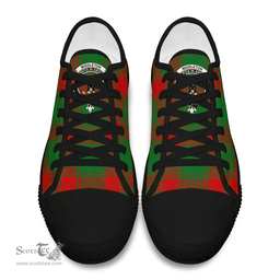 Scottish Middleton Modern Clan Tartan Low Top Shoes - Crest Classic Scottish Plaid Tartan Plaid