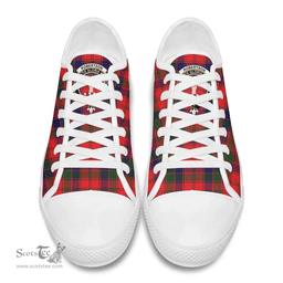 Scottish Robertson Modern Clan Tartan Low Top Shoes - Crest Classic Scottish Plaid Tartan Plaid