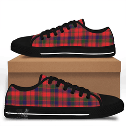 Scottish Robertson Modern Clan Tartan Low Top Shoes - Crest Classic Scottish Plaid Tartan Plaid