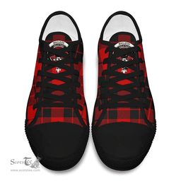 Scottish MacLeod of Raasay Clan Tartan Low Top Shoes - Crest Classic Scottish Plaid Tartan Plaid