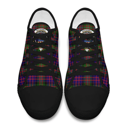 Scottish MacDonnell of Glengarry Modern Clan Tartan Low Top Shoes - Crest Classic Scottish Plaid Tartan Plaid