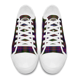 Scottish MacDonnell of Glengarry Modern Clan Tartan Low Top Shoes - Crest Classic Scottish Plaid Tartan Plaid