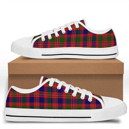 Scottish MacIntyre Modern Clan Tartan Low Top Shoes - Crest Classic Scottish Plaid Tartan Plaid