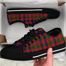 Scottish MacIntyre Modern Clan Tartan Low Top Shoes - Crest Classic Scottish Plaid Tartan Plaid