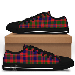 Scottish MacIntyre Modern Clan Tartan Low Top Shoes - Crest Classic Scottish Plaid Tartan Plaid