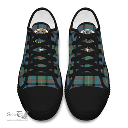 Scottish MacDonnell of Glengarry Ancient Clan Tartan Low Top Shoes - Crest Classic Scottish Plaid Tartan Plaid
