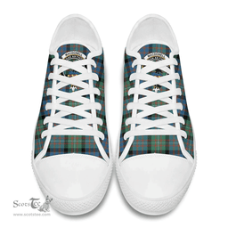 Scottish MacDonnell of Glengarry Ancient Clan Tartan Low Top Shoes - Crest Classic Scottish Plaid Tartan Plaid