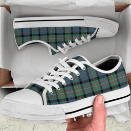 Scottish MacDonnell of Glengarry Ancient Clan Tartan Low Top Shoes - Crest Classic Scottish Plaid Tartan Plaid