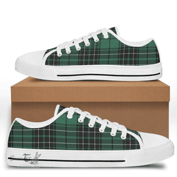 Scottish MacLean Hunting Ancient Clan Tartan Low Top Shoes - Crest Classic Scottish Plaid Tartan Plaid