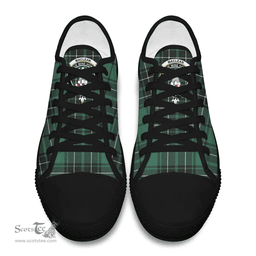 Scottish MacLean Hunting Ancient Clan Tartan Low Top Shoes - Crest Classic Scottish Plaid Tartan Plaid