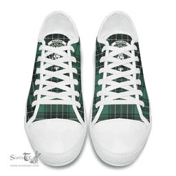 Scottish MacLean Hunting Ancient Clan Tartan Low Top Shoes - Crest Classic Scottish Plaid Tartan Plaid
