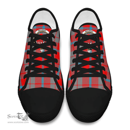 Scottish Moubray Clan Tartan Low Top Shoes - Crest Classic Scottish Plaid Tartan Plaid