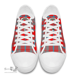 Scottish Moubray Clan Tartan Low Top Shoes - Crest Classic Scottish Plaid Tartan Plaid