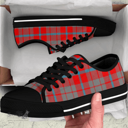 Scottish Moubray Clan Tartan Low Top Shoes - Crest Classic Scottish Plaid Tartan Plaid