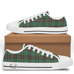 Scottish MacKinnon Hunting Ancient Clan Tartan Low Top Shoes - Crest Classic Scottish Plaid Tartan Plaid