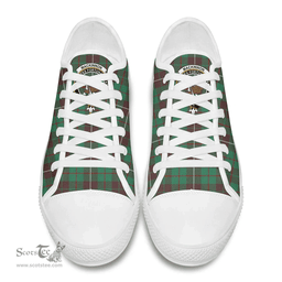 Scottish MacKinnon Hunting Ancient Clan Tartan Low Top Shoes - Crest Classic Scottish Plaid Tartan Plaid