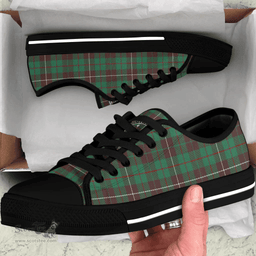 Scottish MacKinnon Hunting Ancient Clan Tartan Low Top Shoes - Crest Classic Scottish Plaid Tartan Plaid