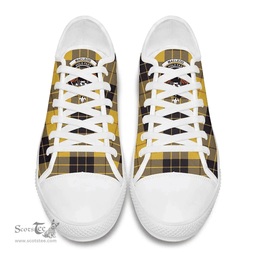 Scottish MacLeod of Lewis Ancient Clan Tartan Low Top Shoes - Crest Classic Scottish Plaid Tartan Plaid