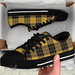 Scottish MacLeod of Lewis Ancient Clan Tartan Low Top Shoes - Crest Classic Scottish Plaid Tartan Plaid