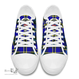 Scottish Weir Modern Clan Tartan Low Top Shoes - Crest Classic Scottish Plaid Tartan Plaid