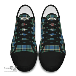 Scottish Ogilvie Hunting Ancient Clan Tartan Low Top Shoes - Crest Classic Scottish Plaid Tartan Plaid