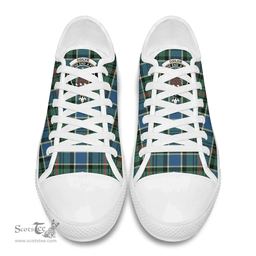 Scottish Ogilvie Hunting Ancient Clan Tartan Low Top Shoes - Crest Classic Scottish Plaid Tartan Plaid